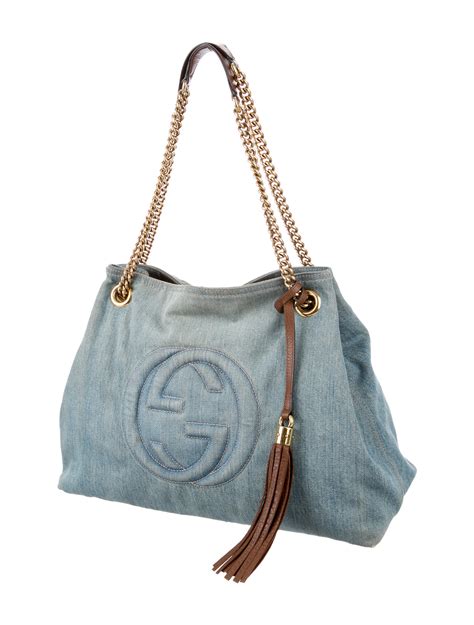 gucci small leather soho bag usa|gucci soho denim bag.